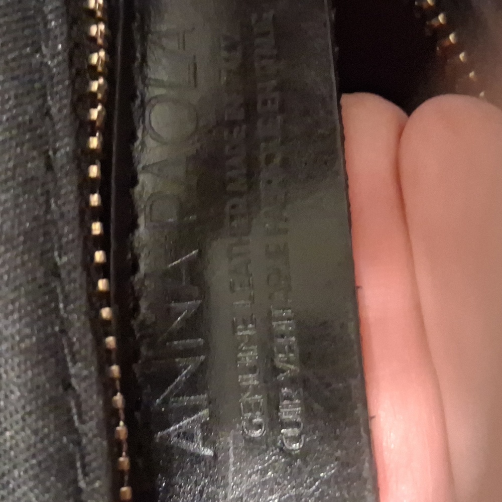 Anna Paola Black Leather Tote Bag - Picture 12 of 16